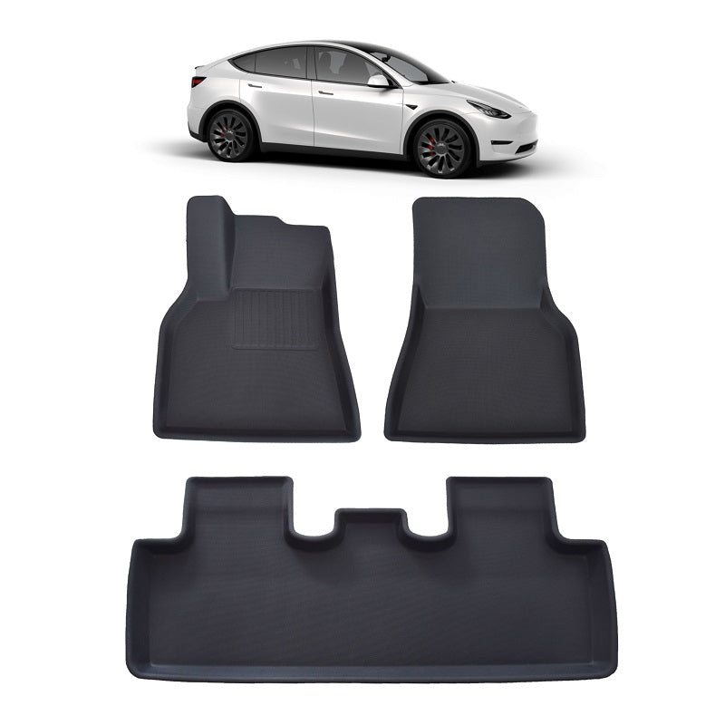 Tesla Model Y Floor Mats Interior Liner All-Weather Protection – TOPCARS