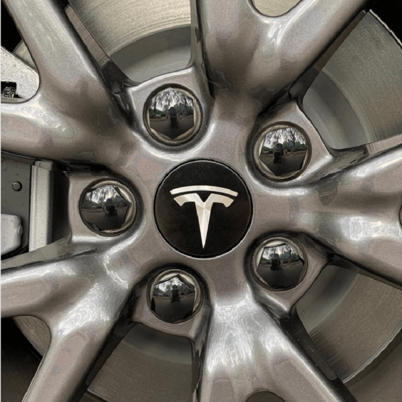 Wheel Center Hub Cap Kit + Lug Nut Cover for Tesla Model Y & 3 – TOPCARS