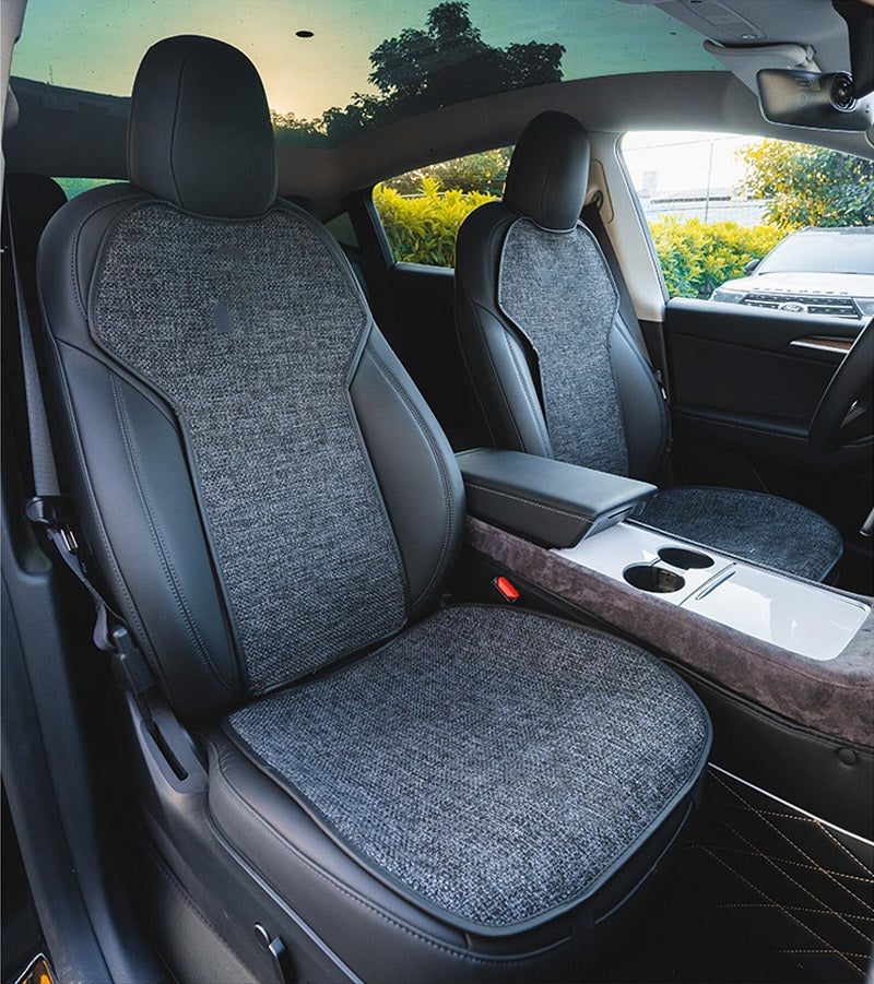 Tesla Model 3 & Y Car Seat Linen Cushion - TOPCARS