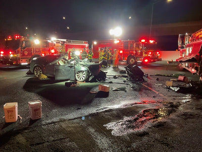 Tesla hits fire truck on highway, killing driver