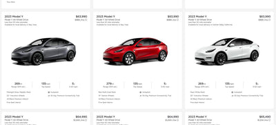 Tesla Y AWD with 4,680 battery cells now available on its website