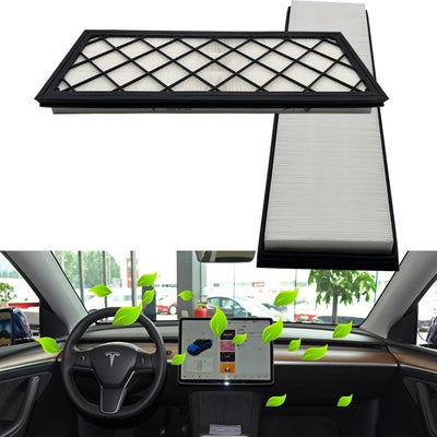 Suitable for Tesla Model Y external HEPA air conditioning filter element modely cold air compartment Filter air conditioning compartment TOPCARS
