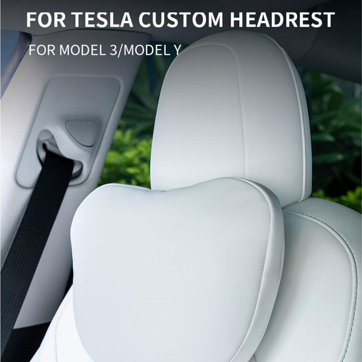 Car Headrest Neck Pillow Fits for Tesla Model S/X/3/Y TOPCARS