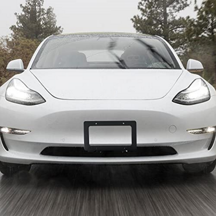 thumbnail image 2 of IJDMTOY No-Drill Front License Plate Mount Bracket For Tesla Model 3 & Y - Grille Mesh Mount 2 of 6