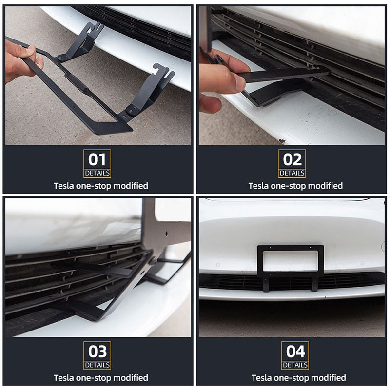 Autorder Front License Plate Holder for 2017-2022 2023 2024 Tesla Model 3 Accessories License