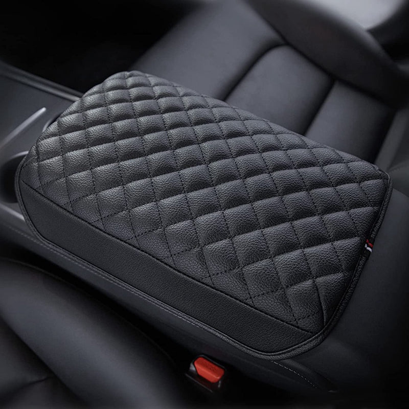 Padded Leather Armrest Covers For Model 3 & Y TOP CARS