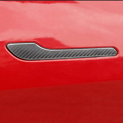 Carbon Fiber Door Style Handle Protectors For Telsa Model 3 & Y TOP CARS