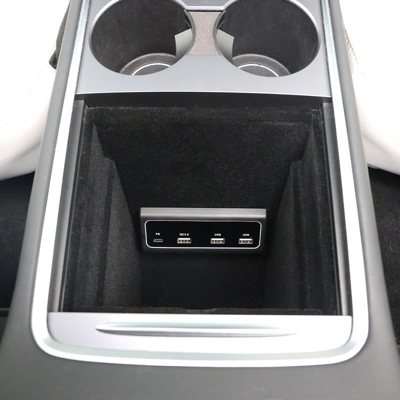 Tesla Model 3 & Y USB Hub Center Console Adapter top cars