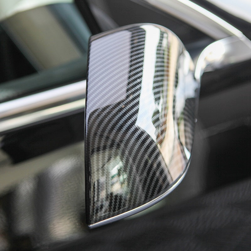 Model 3 & Y ABS Plastic Imitation Carbon Fiber Outside Mirrors Cap TOP CARS