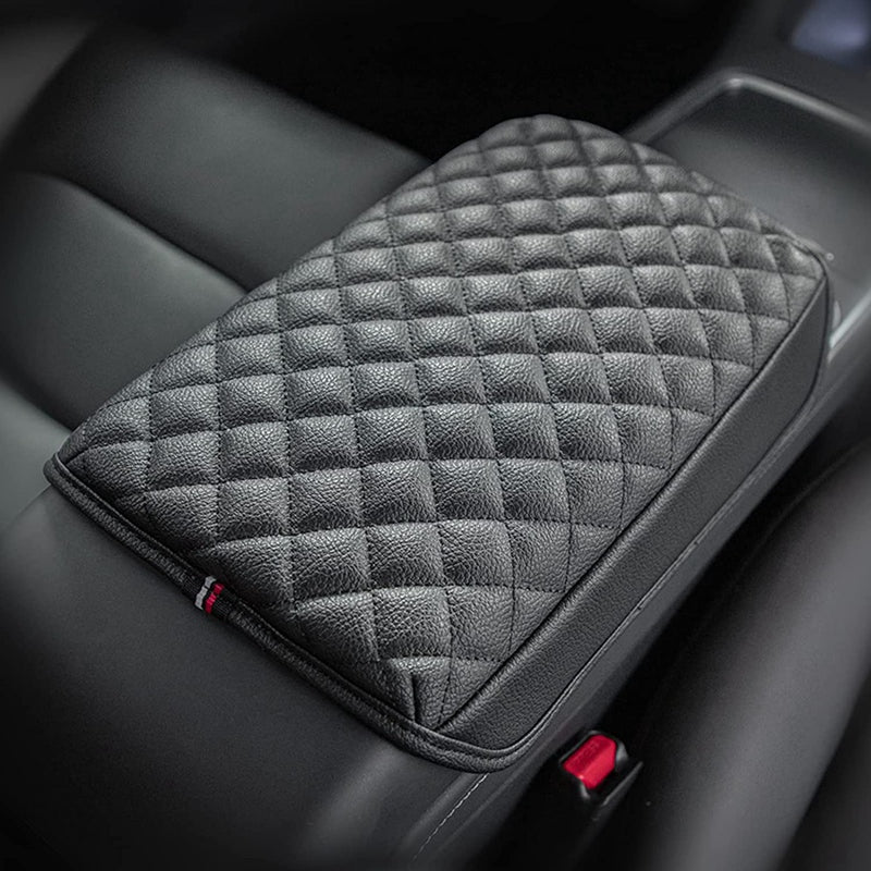 Armrest Box Cover PU Leather Protector Pad for Tesla Model Y & 3 – TOPCARS