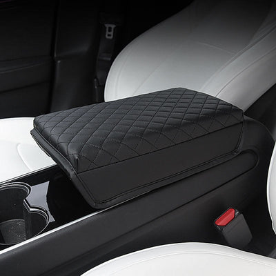 Padded Leather Armrest Covers For Model 3 & Y TOP CARS