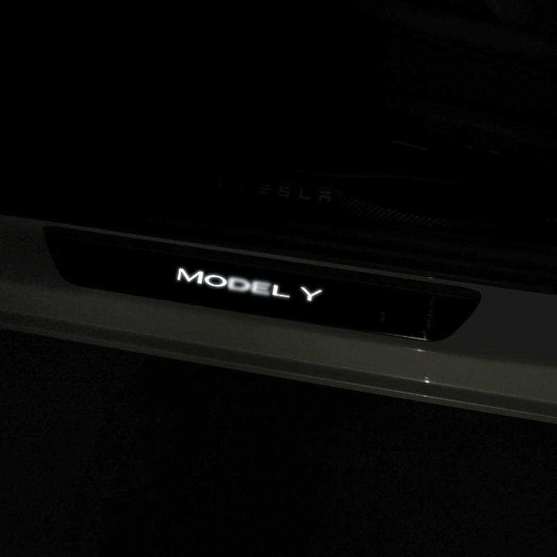 Model Y Illuminated Door Sills top cars