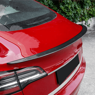 Real Molded Carbon Fiber Spoiler for Tesla Model Y top cars
