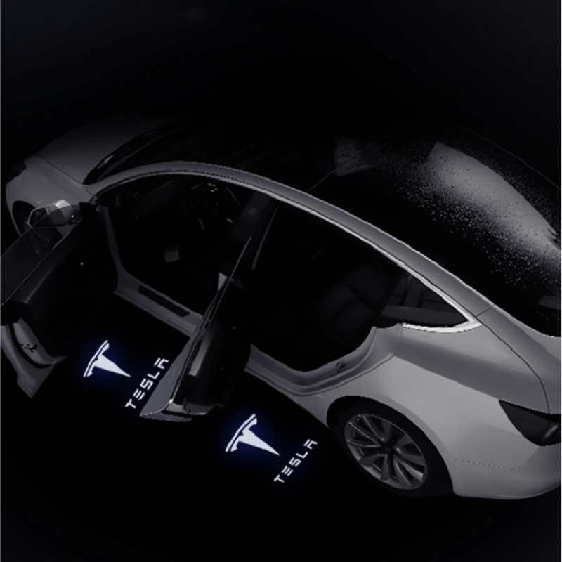 Tesla Model S 3 X Y Ghostlight Türbeleuchtung HD Logo