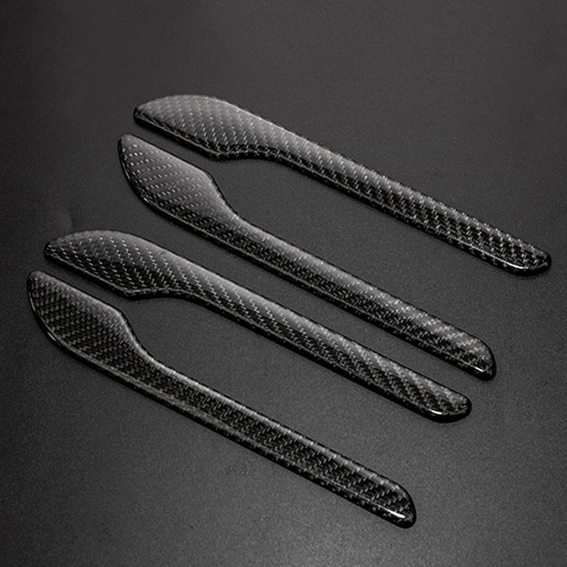 Real Carbon Fiber Door Handle Cover for Tesla Model 3 & Y TOPCARS
