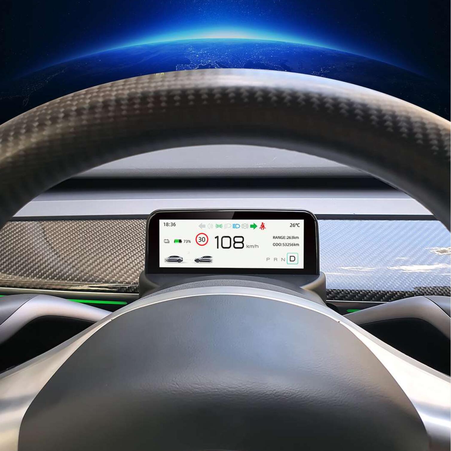 Tesla Instrument LCD Display Instrument Cluster Screen Display for Tesla Model 3 & Y ...