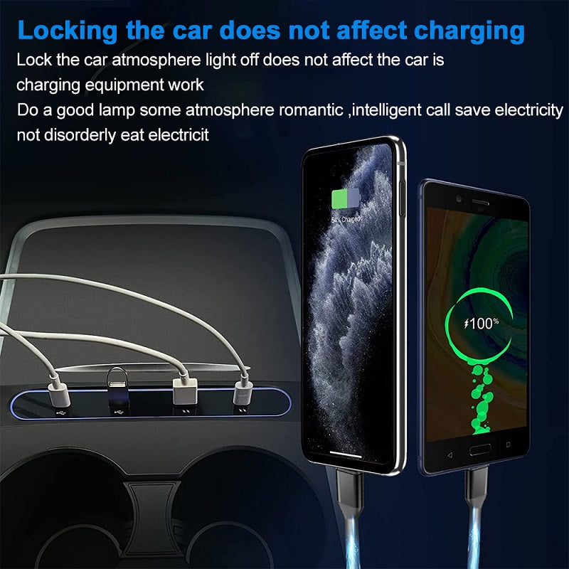 Tesla Model 3 & Y USB LED Hub Compatible Docking Station TOPCARS