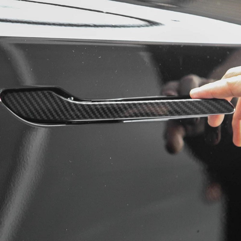 Carbon Fiber Door Style Handle Protectors For Telsa Model 3 & Y TOP CARS