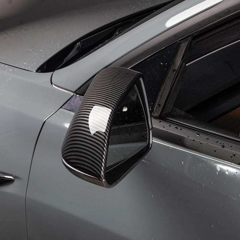 Model 3 & Y ABS Plastic Imitation Carbon Fiber Outside Mirrors Cap TOP CARS